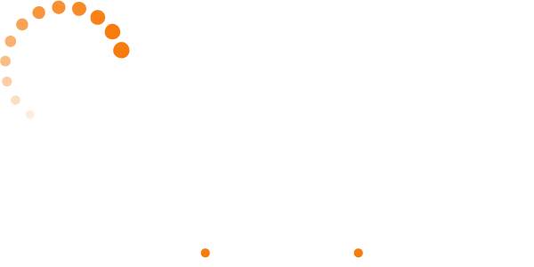 Bancroft NeuroRehab logo; white text reading "Bancroft NeuroRehab Rebound, Recover, Reconnect" with an arc of orange dots